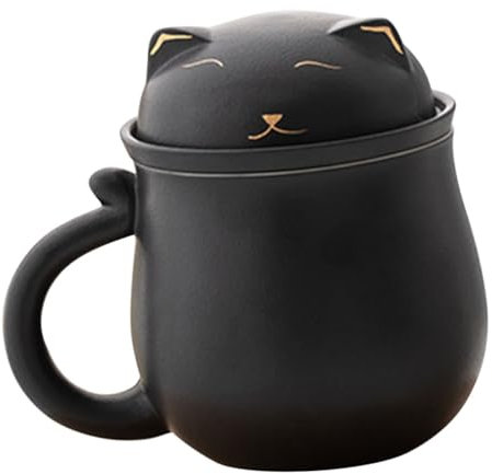 PRETYZOOM Taza de Té con Tapa Infusora de Cerámica Resistente para La Oficina o El Hogar