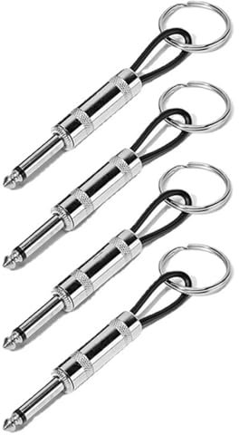 4 Pack Guitar Plug Keychain for Marshall JCM800 Guitar Amp Key Hooks, Guitar Key Holder, Key Holder Wall Mounted Perfect for Home, Studio, or Entryway Organization