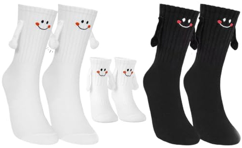 VURYAPI Magnetische Socken mit Händen Geburtstag Hand in Hand Socken mit Magnetarmen Lustige Alberne Geschenke für Frauen Männer Freunde Familie Partner Paar Kinder Party