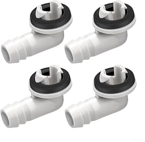 Zuverlässiges Klimaanlagen-Ablaufschlauch-Anschluss-Set, 4 PVC-Stücke für vereinfachte Installation der Außeneinheit