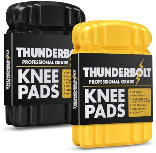Thunderbolt Ginocchiere per inserti da lavoro per pantaloni pantaloni abbigliamento da lavoro con imbottitura in schiuma EVA spessa (2)