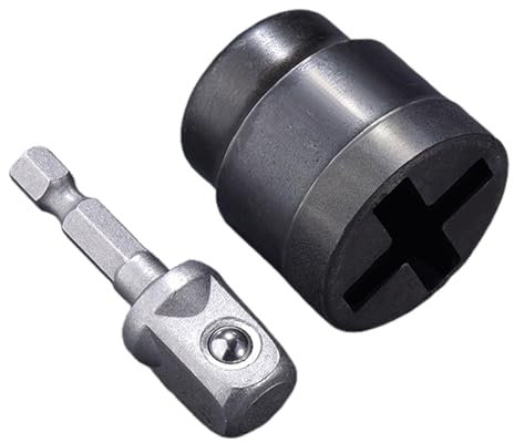 Rrlihjgu Scissor Jack Adapter,Scissor Jack Stabiliser Socket Sleeve,Heavy Duty Drill Socket Tool, Motorhome Jack Adapter, Car Repair Accessories For Workshop, Garage, Motorhome