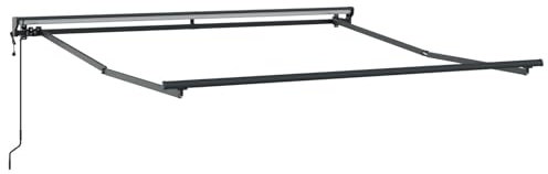 vidaXL Elektrische Halb-Kassette Markise 3 x 2,5 m Anthrazit – Moderne motorisierte, UV-beständige Markise für den Garten oder die Terrasse. Perfekter Sonnenschutz für den Sommer!