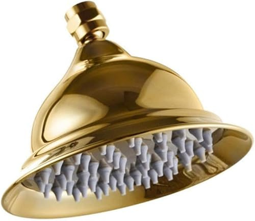 Duschkopf Handbrause 8 Zoll Rund Gold Roségold Chrom Antik Schwarz Badezimmer Massives Messing Kupfer Regenduschkopf, Gold