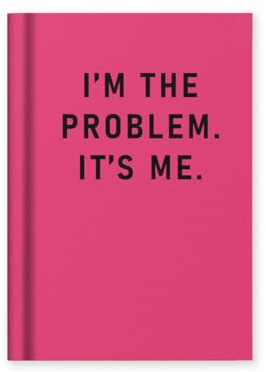 Ohh Deer I'm The Problem, It's Me | Pocket Fabric Hardback Notebook (A7) | 112 Lined Pages | Funny Gift Notebook