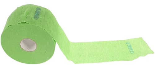 TOGEVAL 5 Rollen Einweg Halspapier Schutzstreifen aus Papier für Friseursalon und Spa Einmal Nackenschutz zum Haareschneiden und Make Up Zufällige Farbe Zufällige Farbe