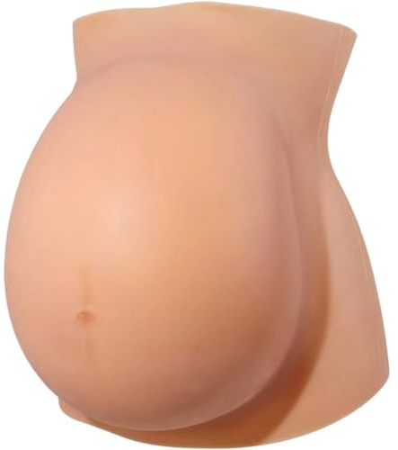 Ericetion Ventre De Grossesse en Silicone, Ventre De Bébé Artificiel Réaliste, Costume De Grossesse (6-10 Mois), Accessoires De Cinéma, Fêtes Cosplay.
