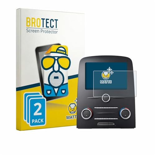 BROTECT Entspiegelungs-Schutzfolie für Renault Scenic IV Intens Energy TCe 7 (2 Stück) Displayschutz-Folie, Anti-Reflex, Anti-Fingerprint
