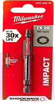 Milwaukee 4002395385409 Embout de Vissage pour Visseuses à Chocs TX 20, Multicolore