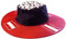 Kaltner Präsente Geschenkidee - Sonnenhut Hut Mütze Kappe aus Nylon faltbar in der Landesfarbe Österreich ideal für Fasching Outdoor Sonnenschutz Regenschutz