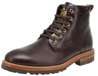 Panama Jack Herren Schnürstiefeletten Emery Igloo, Männer Stiefeletten,Lammfell,Schnürsenkel,Booties,halbstiefel,Kurzstiefel,Braun,42 EU / 8 UK