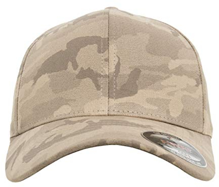 Flexfit Light Camo Kappe, Dark beige, L/XL