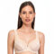 SÌèLEI, Reggiseno Francese con Ferretto, Realizzato in Morbido Pizzo, Tante Taglie Disponibili, Spalline Regolabili e Regolatore della Schiena in Regalo, Designed in Italy, Color Cipria, Taglia 5C