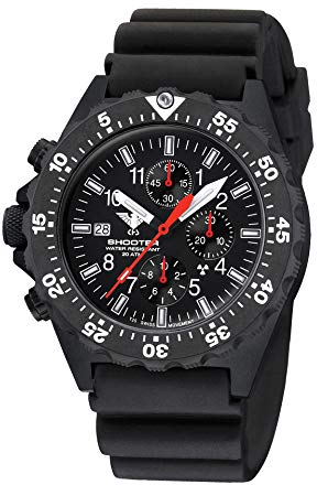 KHS Shooter MKII Chronograph Operation Timer SH2COT.DB mit Diverband schwarz
