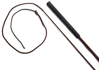 PS Pferdeartikel Bogenpeitsche 120 cm oder 100 cm - 3 Farben Farbe braun 100 cm Stocklänge