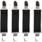 MAGARROW Kids Mitten Clips Elastische Handschuhe Keeper Clip Riemen für Jungen Mädchen (Schwarz- 4 Stück)