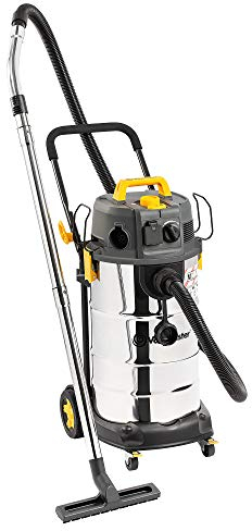 Vacmaster M Class Dust Extractor 240V with Power Take Off, 38L Industrial Wet & Dry Vacuum Cleaner 240V with Variable Speed Control & Push Clean Filter