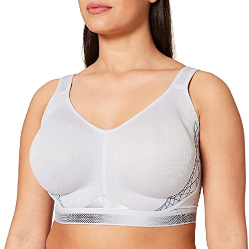 Triumph Damen Sport-BH Triaction Cardio Flow P EX, ohne Bügel, Gepolstert, 80G, Platinum