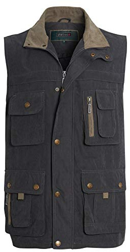 shelikes Men's Gilet Safari Hiking Outdoor Waistcoat Sleeveless Jacket Coat Gilets