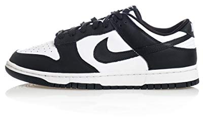 Nike Herren Dunk Low Retro Sneaker, Weiß Schwarz und Weiß, 46 EU