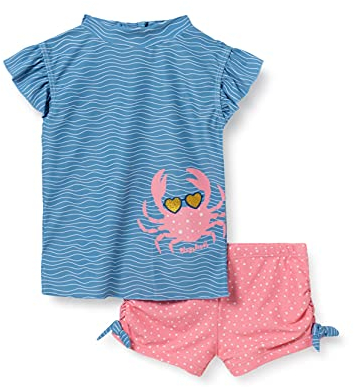 Playshoes Unisex Kinder Uv-schutz Bade-set Zweiteilig Schwimmshirt Badeshorts Badebekleidung, Krebs, 122-128 EU