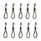 Tiardey 10-teilige 6-Zoll-Bungee-Kabelhaken Haken mit elastischem Seil Hochleistungs-Umreifungsbandhaken für Camping-LKWs Motorradboote - Grüner Durchmesser 6 mm