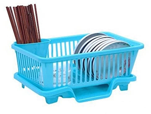 TANYTAO-SHOP Siebkorb Geschirrablöser Waschbecken Ablaufkorb Waschen Gemüse Obst Teller Platte Kunststoff Trocknung Rack Küchenzubehör Organizer Küchensieb Korb