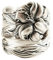 OIDIMS Bague réglable en forme de fleur de lys - Pour promesse de mariage, fiançailles, déclaration de mariage - Style bohème vintage - Bague ouverte extensible pour femme, fille, homme - Style rétro