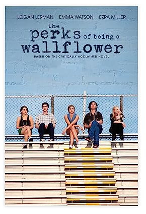 EDSC Filmposter The Perks of Being A Wallflower, Leinwand-Poster, Wandkunst, Dekor, Bild, Gemälde für Wohnzimmer, Schlafzimmer, Dekoration, ungerahmt: 30 x 45 cm