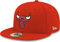 New Era NBA 59FIFTY Team Color Authentic Collection Fitted On Field Game Cap Hat, Chicago Bulls Red, 64 EU