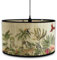 FANSU Abat-Jour en Bambou Classique Moderne Tambour Abat-jour, Remplacement Abat, Jour Fait à la Main, pour Lampe de Table, Suspension, Lampe de Chevet, Lampadaire (flamant,30x20cm)