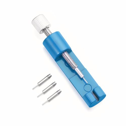 Watch Link Removal Tool, Strap Adjustment & Link Removal, Opening Tool, Watch Sizing Kit, Case Opener, Watch Strap Link Pin Remover, Spring Bars, Watch Bracelet Adjustment (Blue)