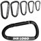 Pobsuier® Karabiner Haken Personalisierte D-Form Karabinerhaken Clip aus Metall mit Federhaken für Camping Wandern Reisen Schlüsselanhänger