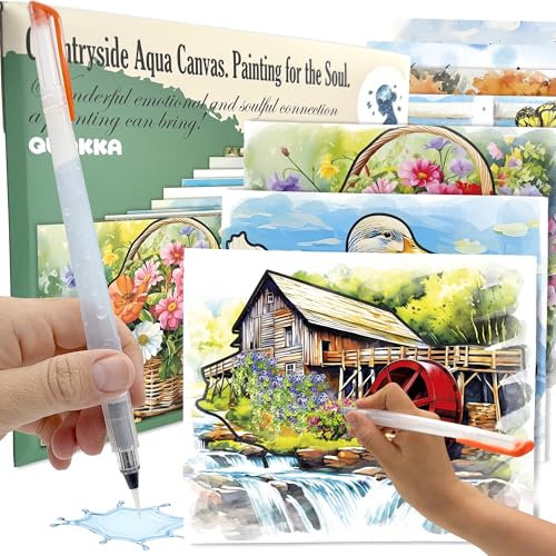 QUOKKA 10er-Pack Wassermalerei-Demenzaktivitäten für Senioren – Erinnerungen an den Bauernhof – Alzheimerprodukte für ältere Menschen – Aktivitäten für Menschen mit Demenz – Basteln für Senioren