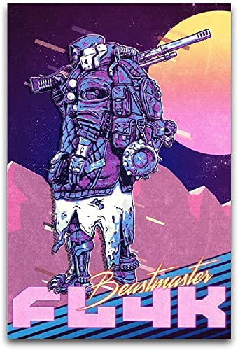 RAAMKA Kunstdruck Poster Senza Cornice Borderlands Flk Decorative Canvas Wall Art Soggiorno Poster Camera da letto 50x70cm