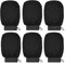 KEYRI 6 Pièces Gant Exfoliant Corps, Gants Gommage Corps Et Visage Pour Femmes Hommes Et Enfant Doux Gants Exfoliants pour Enlever La Saleté Et Les Peaux Mortes pour Nettoie et Purifie La Peau (Noir)