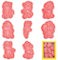 Moldes Galletas Niños, 8PCS Cortadores de Galletas, Cookie Cutter, 3D Formas Galletas, Moldes Galletas Infantiles, para Decorar Galletas, Reposteria, Fondant, Sandwich