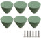 ZESLIV Lot de 6 boutons de meubles en alliage de zinc Bouton de tiroir Bouton de porte d'armoire 30 mm Bouton de meuble pour chambre d'enfant Vert