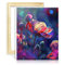 TANGFEIY Kits de peinture Toile coquelicot Peinture à l'huile DIY Aquarelle avec pinceaux Pigment acrylique Peinture numérique Peinture par numéros Art mural Sans cadre (30x40cm)