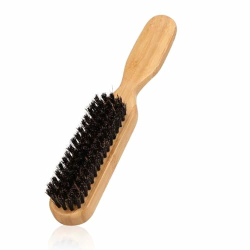 Peine De Aseo Con Barba - Cepillado Compacto Para Barba, Bigote Y Pelo Facial | Corbin Profesional De Peluquería De Barba, Detergente Y Ablandamiento Brush, Peine De Barba De Madera Para L