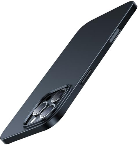 TORRAS Ultra Thin for iPhone 16 Pro Max Case, Velvety Touch & Elegant Look, Slim Protective Phone Case for iPhone 16 Pro Max Cover, Matte Black