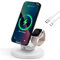 INMOZATA Cargador inalámbrico magnético, cargador inalámbrico rápido de 15 W, carga inalámbrica 3 en 1 compatible con iPhone 16/15/14/13/12, Samsung, Apple Watch Series, Airpods Pro/3/2, color blanco