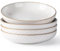 GBHOME Pasta-Schalen Set aus 4 Porzellantellern (Ø24cm) - Extra tiefe Suppen- & Nudelschalen aus Keramik für Pasta, Salat, Desserts & Familienessen - Spülmaschinenfest & stapelbar​-1250 ml