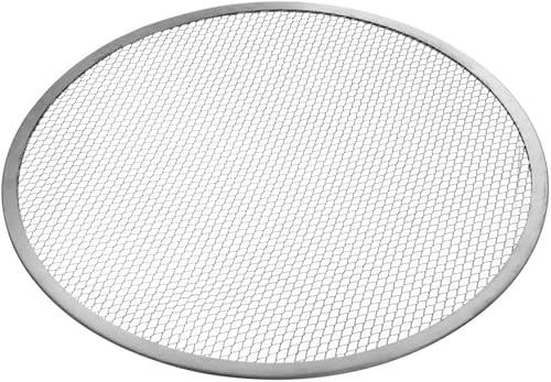 HENDI Pizza Screen, Pizzagitter, Pizzablech, Pizzaschieber, Ideal für gleichmäßiges Pizza-Backen, ø305mm, Aluminium (Packung mit 5)