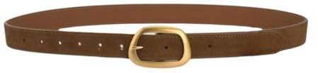 Wei Tech Sculptural Buckle Belt (Hellbraun/Gold, 95)