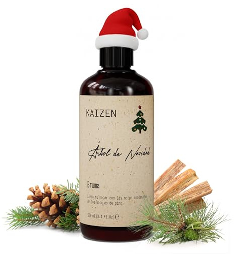 Kaizen® Christmas Tree Mist - Weihnachtsduft Raumspray -250ml- Raumduft Weihnachten mit Kiefernnadeln, Zedernholz & Schwarzfichte - Tannenduft für Weihnachtsbaum & Winterdeko