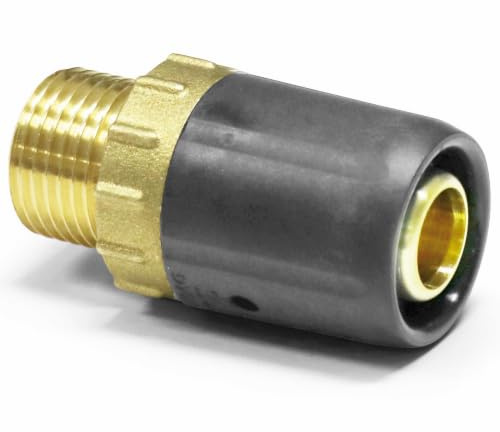 Pipetec Steckfitting Übergang mit Außengewinde 16 x 2mm - 1/2 Zoll | für Mehrschichtverbundrohr und Aluminiumverbundrohr, DVGW Zertifiziert