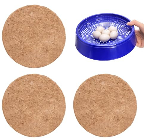 Duva bo skål - fågelbo 21 x 21 x 5,5 cm, ABS och kokosnötmatta set 200 g | Dej miljöskydd äggförvaringssystem