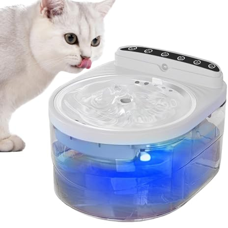 Fontaine à Eau pour Chat 3L silencieuse sans Fil Automatique | Fontaine à Eau pour Chat Pour chiens et chiots, intérieur, maison, appartement, salon
