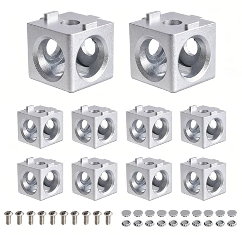 10 Stk 3-Wege Würfelverbinder für 2020 Aluminiumprofil – Eckverbinder Set